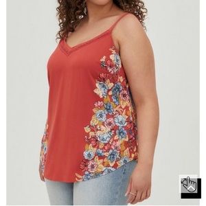 Torrid Size 0 Ava Stretch Challis with Lace Trim Cami